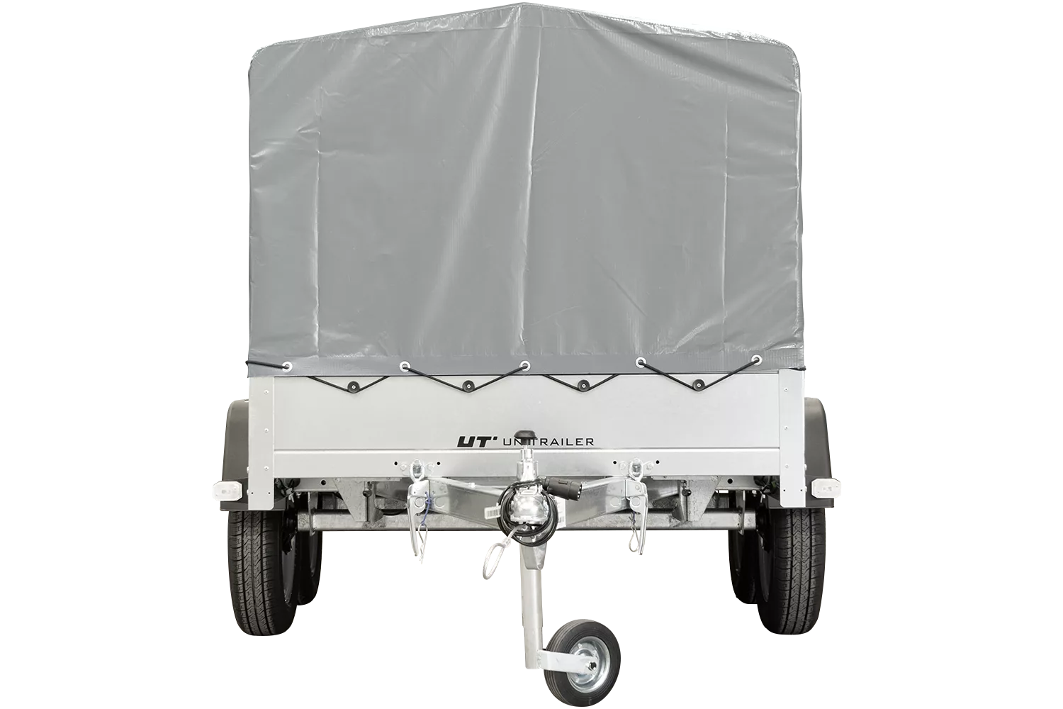 Unitrailer Garden Trailer Anhänger 264/2 Kipp Mit Stützrad, Spriegel Und Grauer Plane-Neu – Bild 6