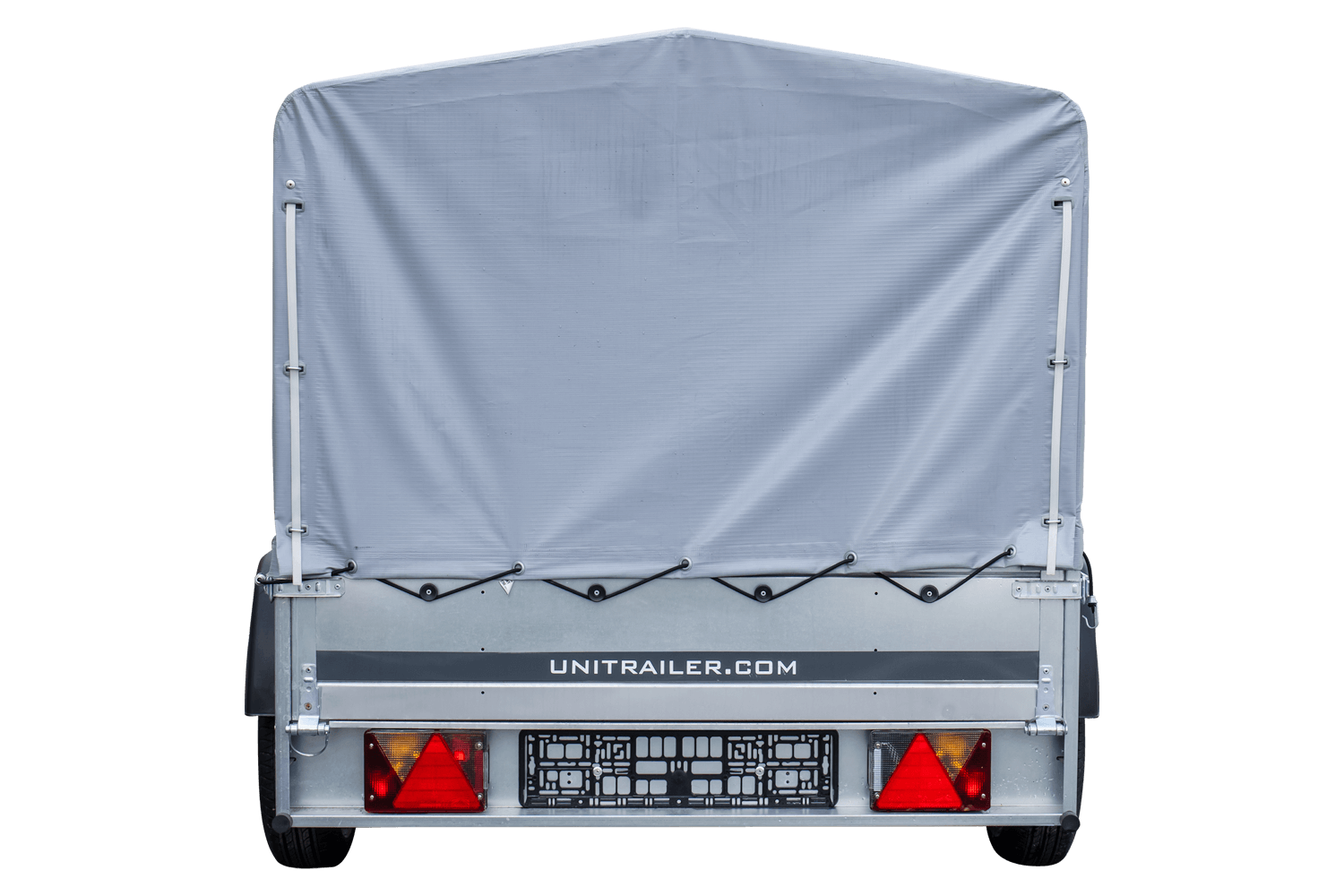 Anhänger Pkw 230×125 Garden Trailer 230 KIPP Unitrailer 750 kg mit Stützrad, Hochplane und Hochspriegel-Neu – Bild 2