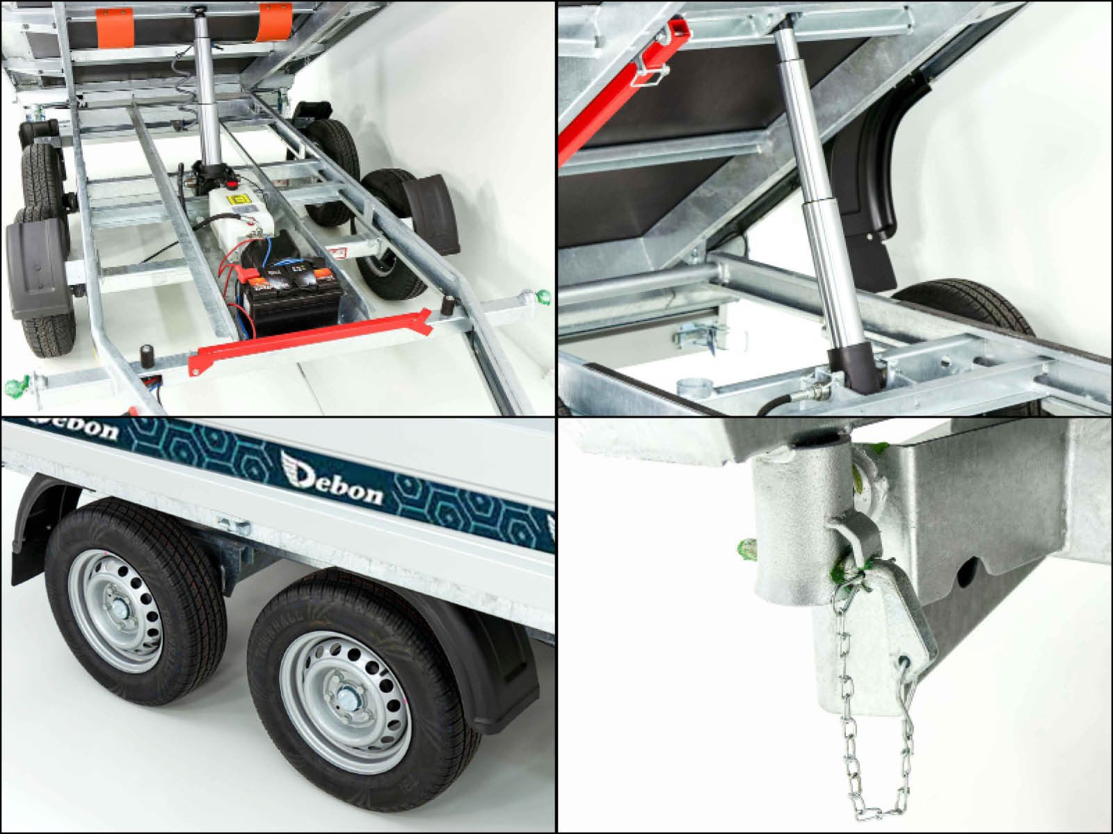 Debon Dreiseitenkipper 180×306 2,6t|E-Pumpe|BWA – Bild 5