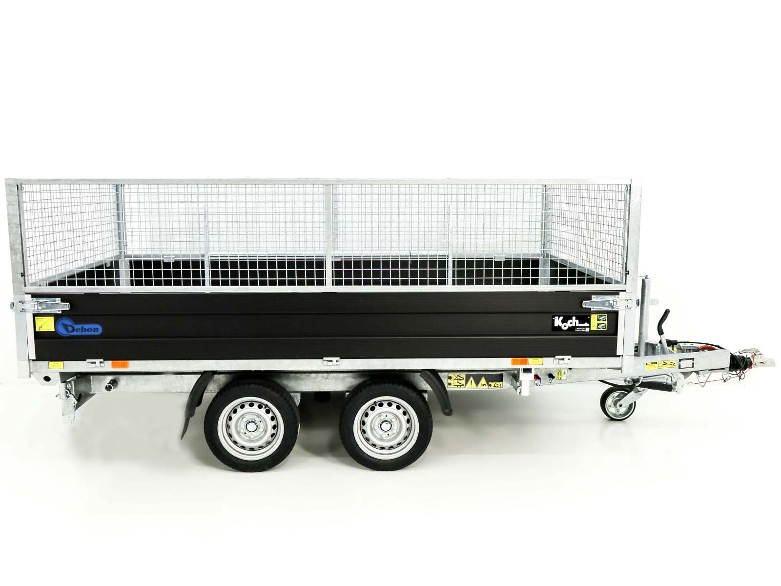 Debon Dreiseitenkipper 180×324 3,5t|Black Edition |Gitter – Bild 7