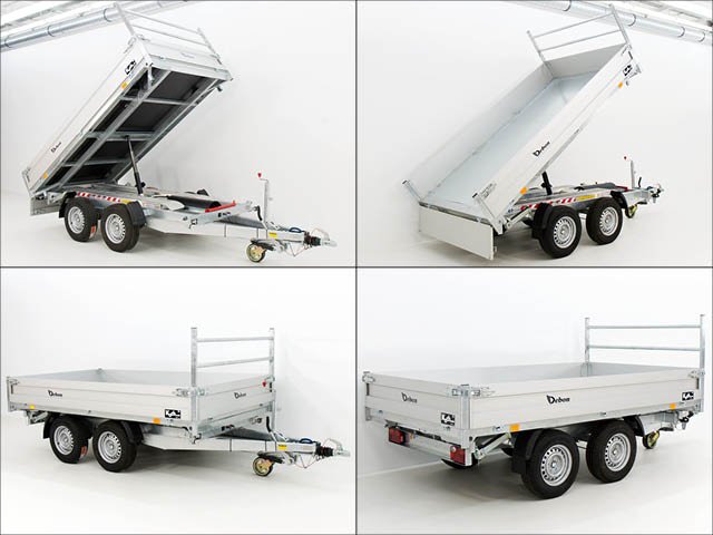 Debon Dreiseitenkipper DDK 180×306 2,6t|E-Pumpe|Rampen|Stützen – Bild 3