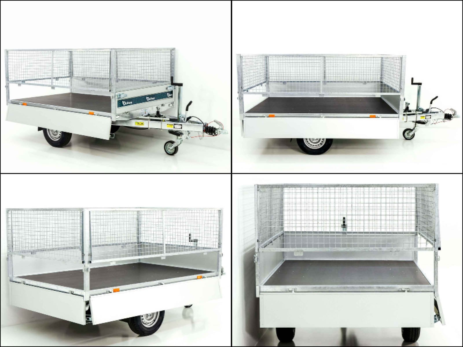 Debon Heckkipper DK 150x250cm 1,3t|Hand-Pumpe|Gitter|Aktion – Bild 6