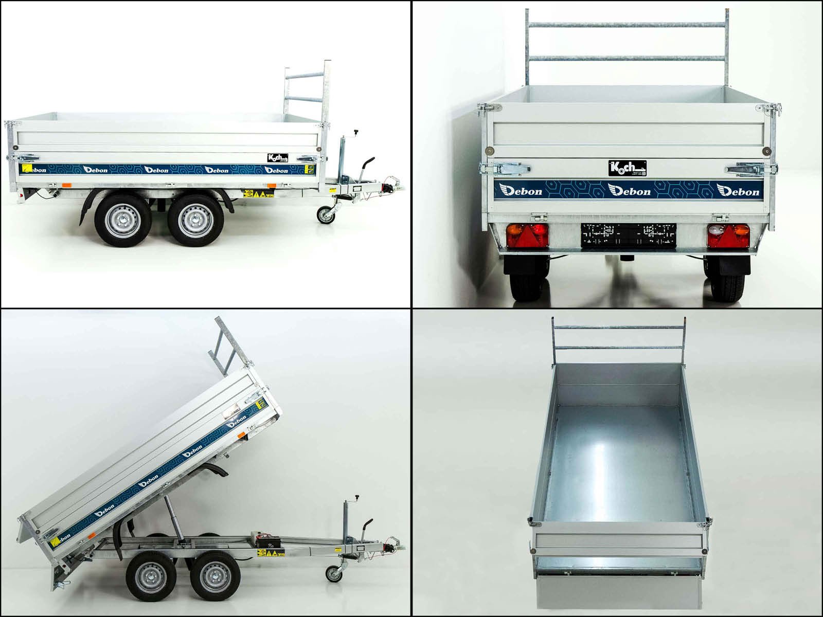 Debon Heckkipper DK 155x305cm 2,0t|E-Pumpe|BWA|Aktion – Bild 6