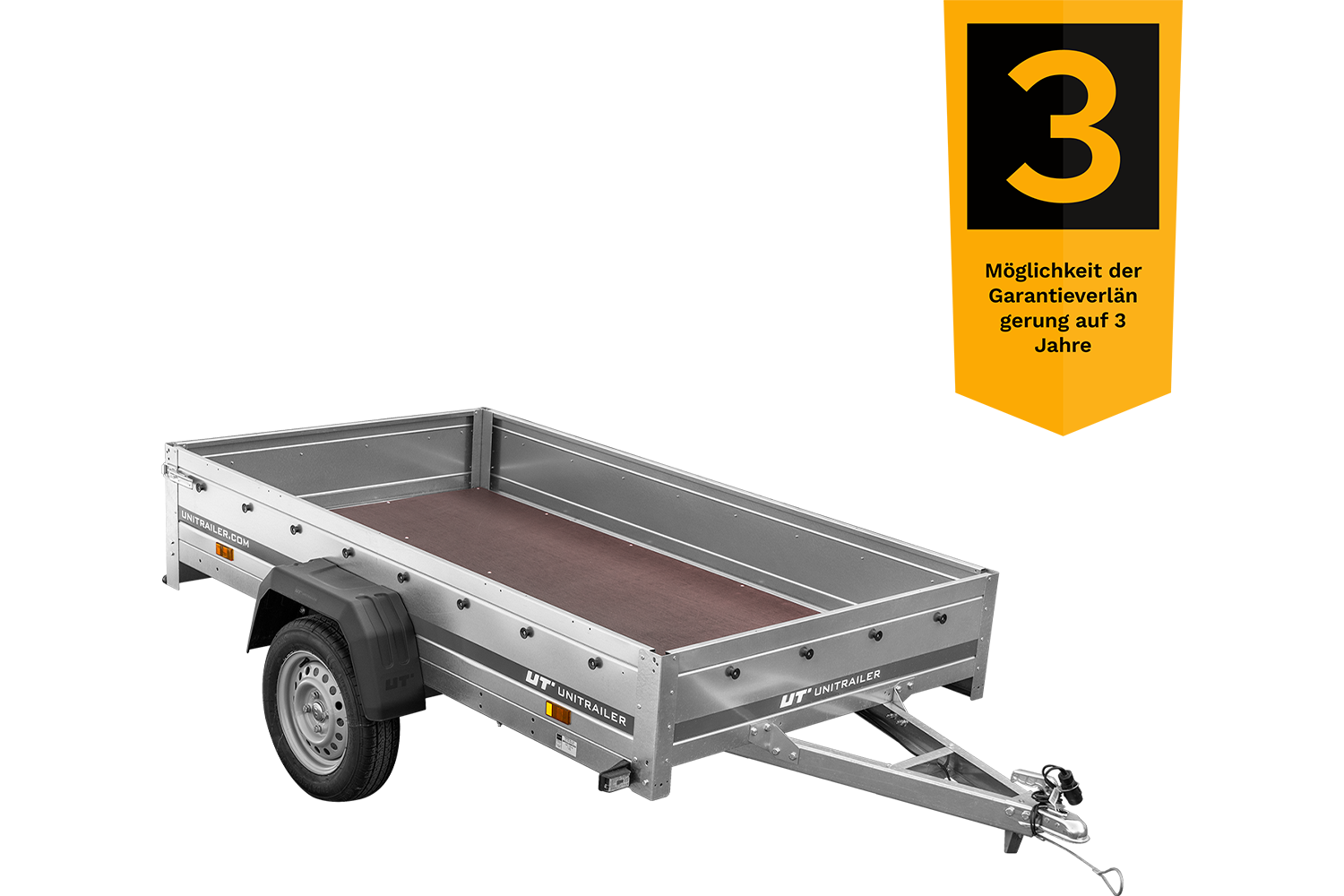 Einachsanhänger Unitrailer Garden Trailer 230 FD 230 x 125 cm mit Starrdeichsel 750 KG-Neu – Bild 7