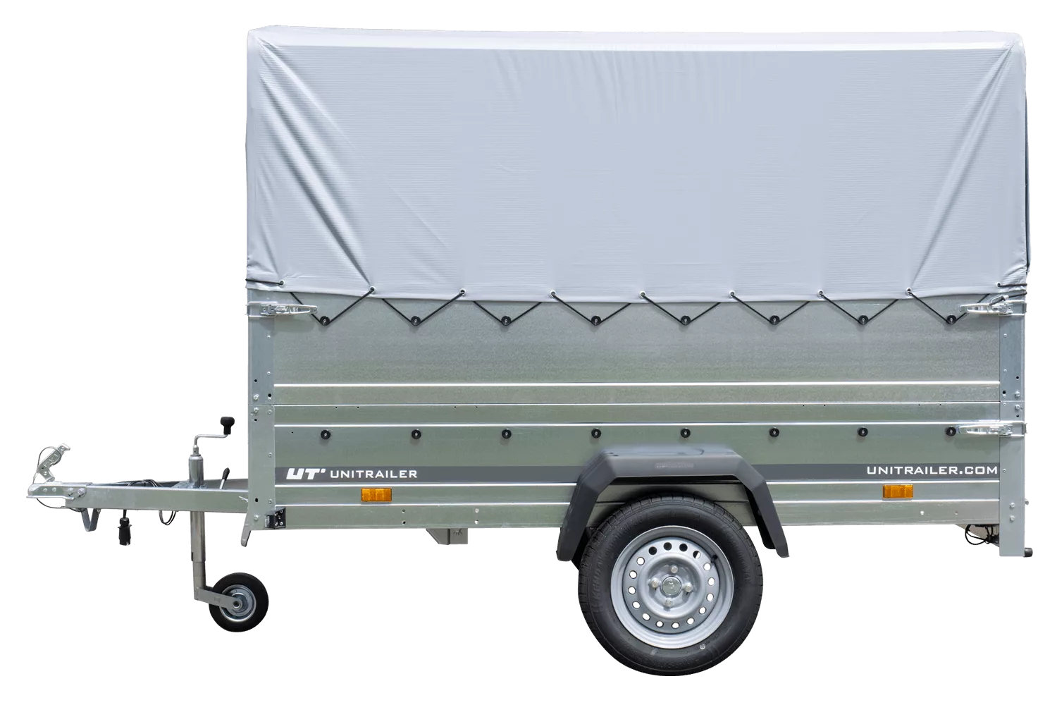 Führerschein B Anhänger Garden Trailer 230 KIPP mit Stützrad, zusätzlichen Bordwänden, Hochplane und Hochspriegel H800-Neu – Bild 4