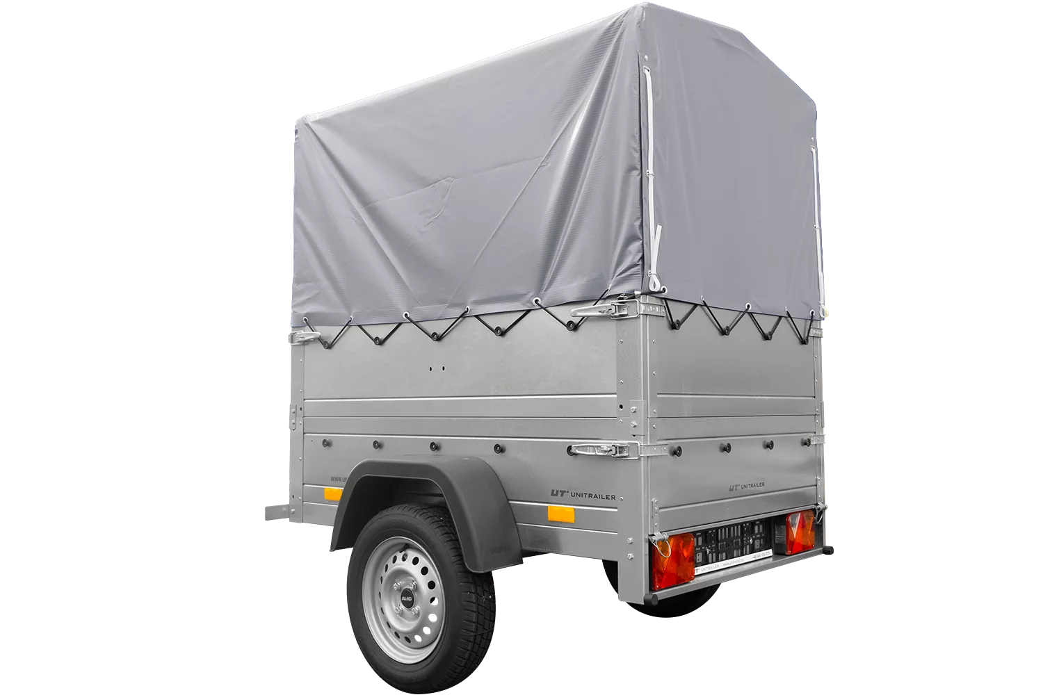 Neuanhänger Kipper ungebremst Garden Trailer 150 KIPP mit zusätzlichen Bordwänden, Stützrad, Hochplane und Hochspriegel-Neu – Bild 2