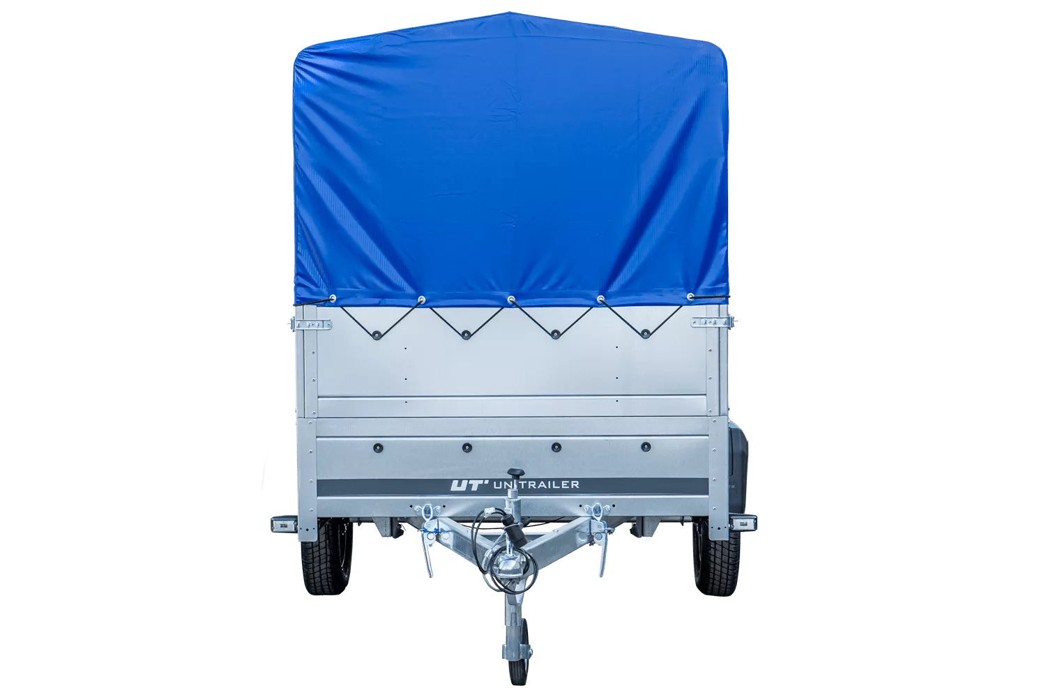 Pkw Anhänger Garden Trailer 264 KIPP mit Stützrad, zusätzlichen Bordwänden, Hochplane und Hochspriegel-Neu – Bild 4