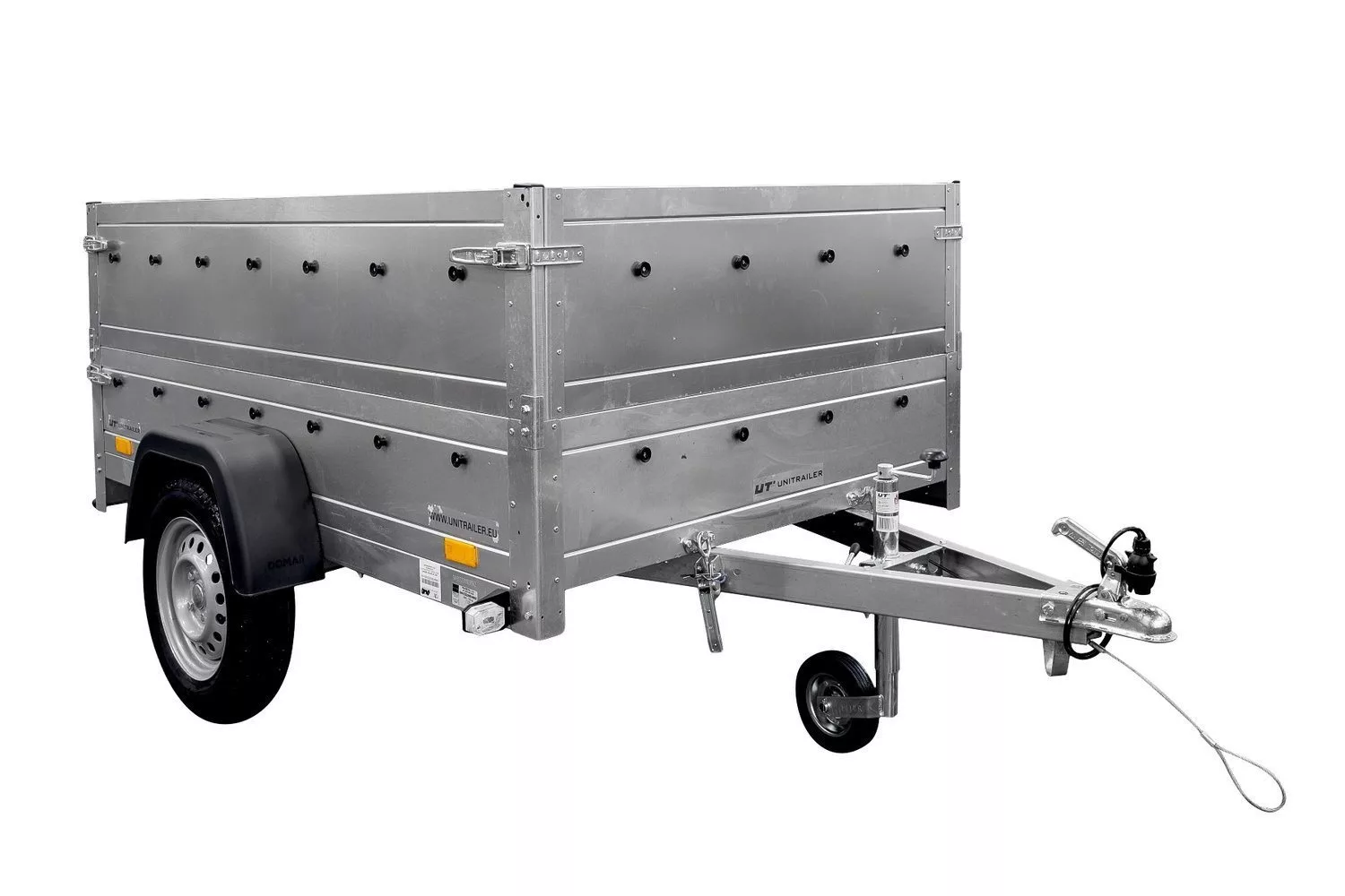 Pkw Anhänger Kipper 230×125 Garden Trailer 230 KIPP Unitrailer 750 kg mit Stützrad und zusätzlichen Bordwänden-Neu – Bild 5