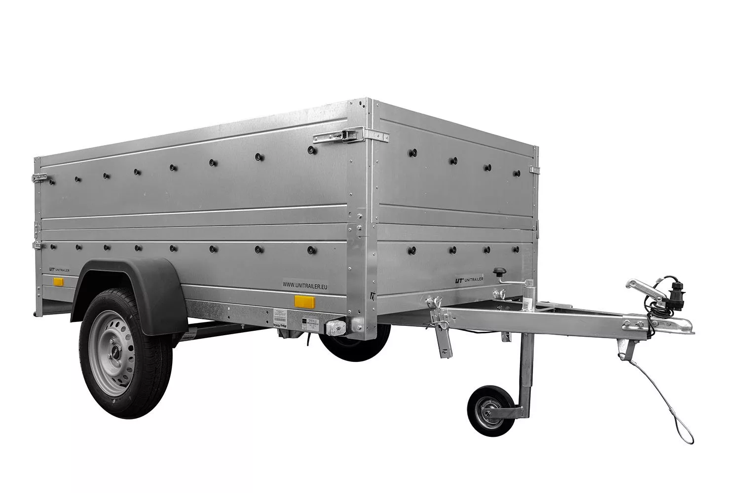 Pkw Anhänger Kipper 230×125 Garden Trailer 230 KIPP Unitrailer 750 kg mit Stützrad und zusätzlichen Bordwänden-Neu – Bild 4