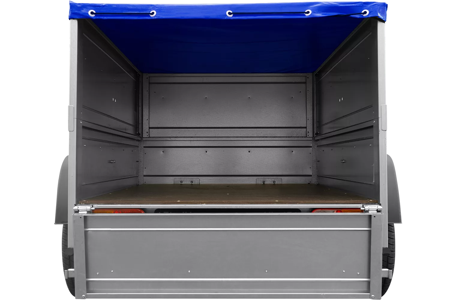 Pkw Anhänger Neu Garden Trailer 150 KIPP mit zusätzlichen Bordwänden, Stützrad und blauer Flachplane-Neu – Bild 6
