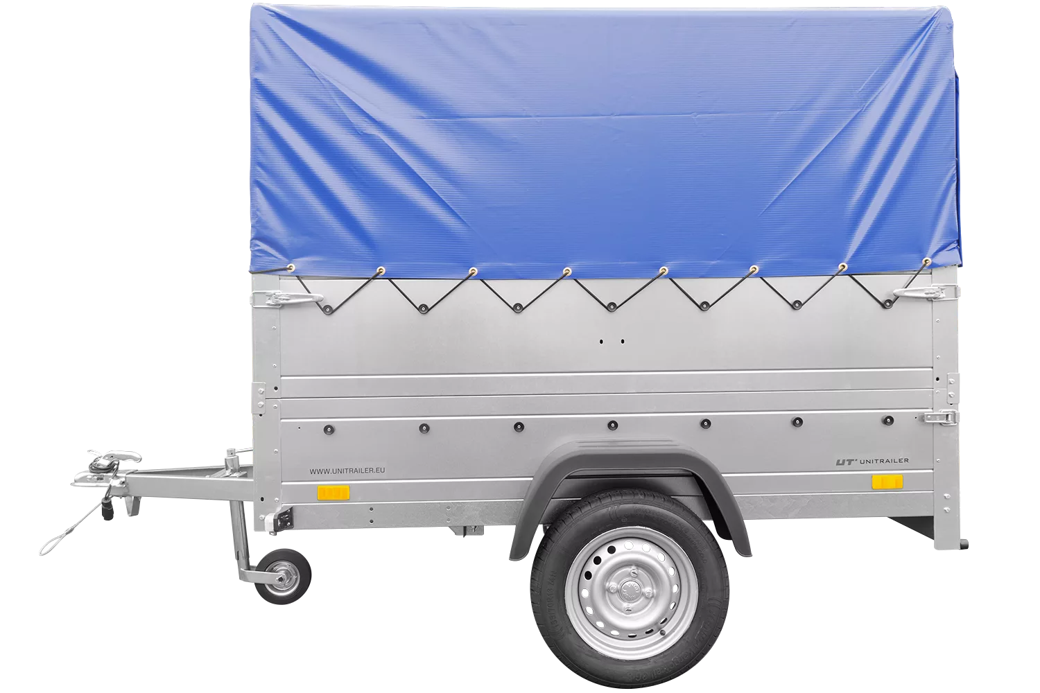 Ungebremster Kipper Garden Trailer 201 KIPP mit zusätzlichen Bordwänden, Stützrad, Hochplane und Hochspriegel-Neu – Bild 6