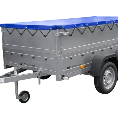 Anhänger mit zwei Achsen Garden Trailer 264/2 KIPP inkl. zusätzliche Bordwände und Flachplane-Neu