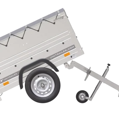 Neu Anhänger Garden Trailer 150 KIPP mit zusätzlichen Bordwänden, Stützrad und Flachplane-Neu