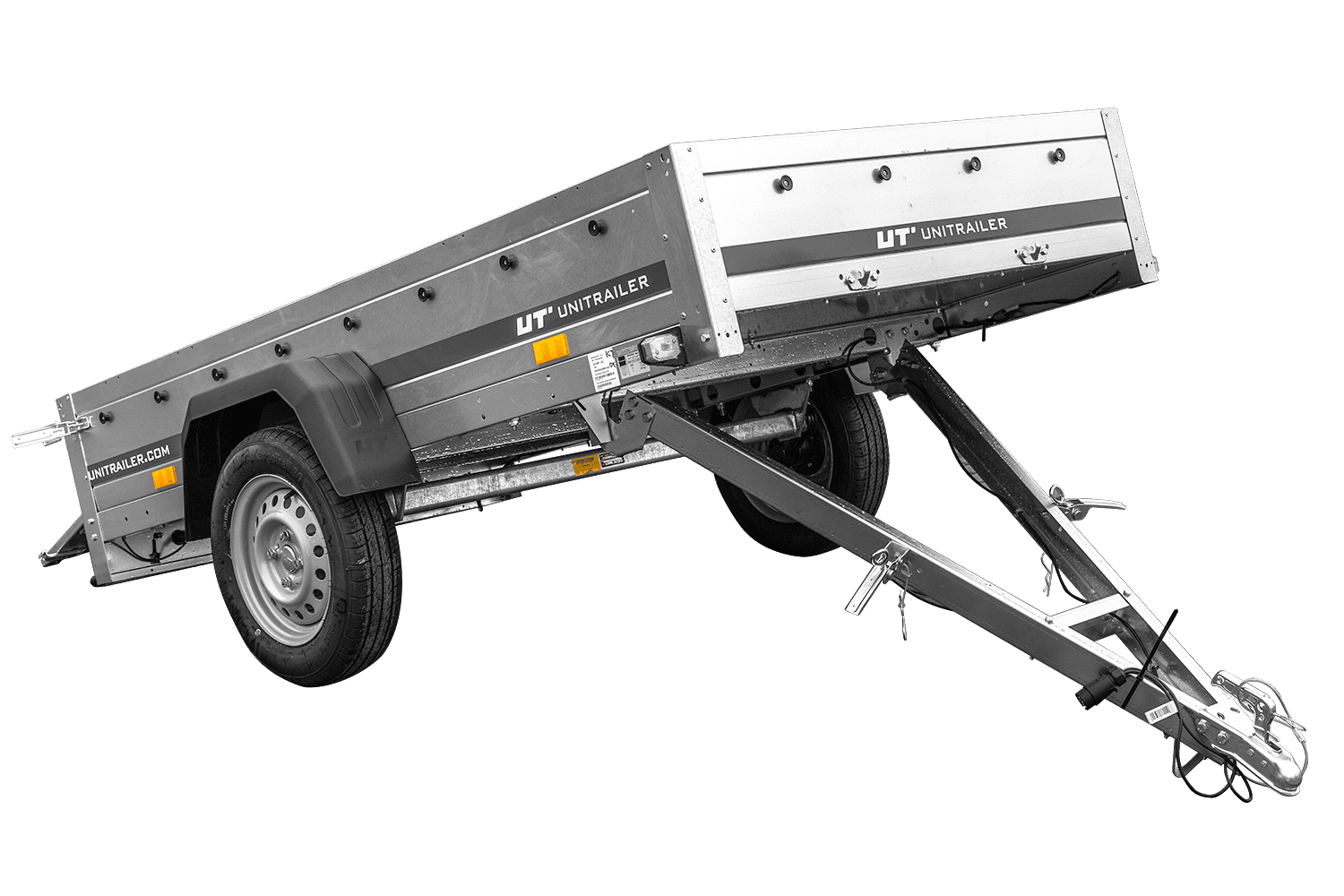 Transport Anhänger 230×125 Garden Trailer 230 KIPP Unitrailer 750 kg-Neu