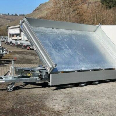 Dreiseitenkipper Humbaur HTK 3500.41 - Heavy Duty elektrisch kippbar