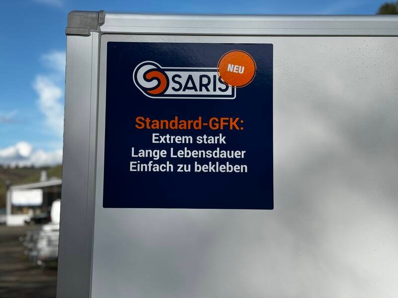 Kofferanhänger Saris Saris GO 356 169 200 2700 glatte Aussenwände (GFK) – Bild 10