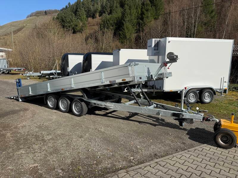Autotransporter Saris TP 507 210 3500 3 Tridem mit Heckrampe kippbar und Aluwänden – Bild 14