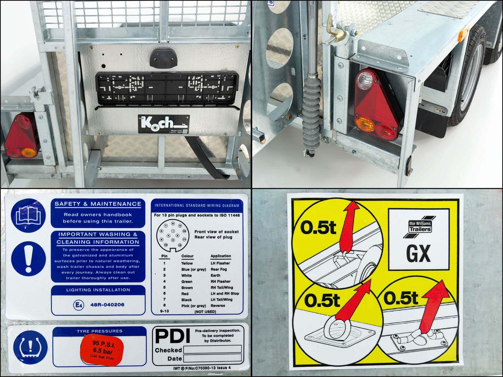 Ifor Williams Baumaschinenanhänger GX125 157x366 3,5t | Rampe 1,2m | Aluboden – Bild 7