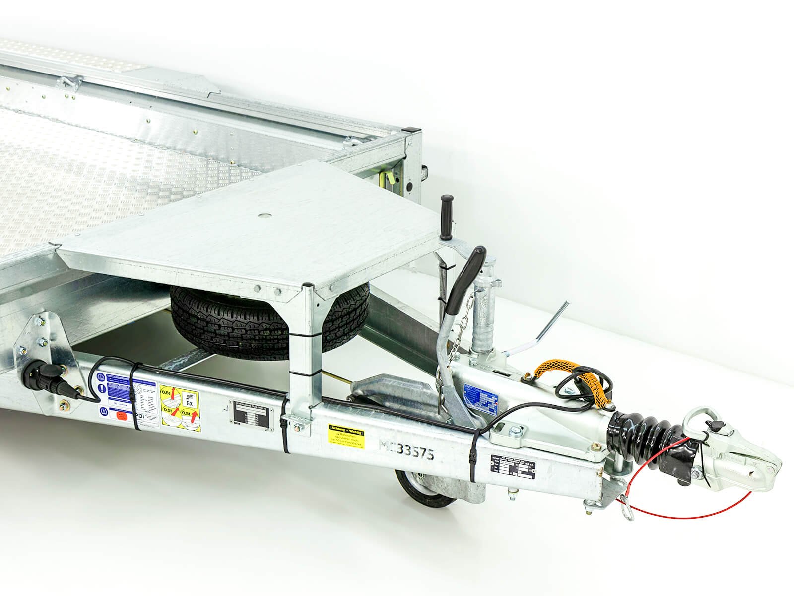 Ifor Williams Baumaschinenanhänger GX125 157x366 3,5t | Rampe 1,2m | Aluboden – Bild 13