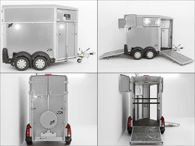 Ifor Williams Pferdeanhänger HB403|1,5er|silber – Bild 5