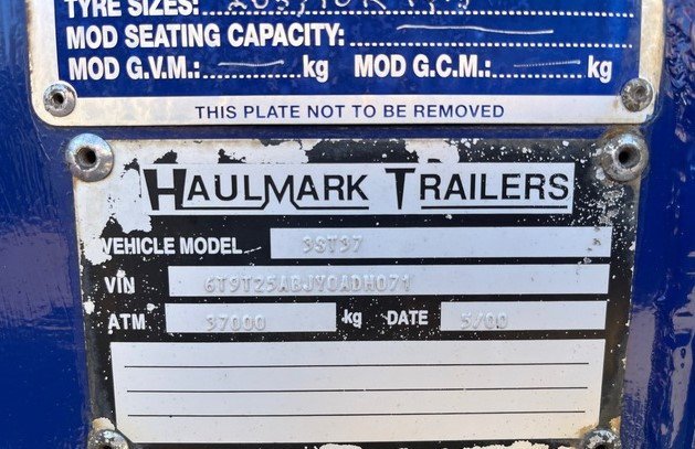Haulmark Tri/A B-Double 7 m (2000) – Vielseitiger Anhänger für schwere Transporte – Bild 13