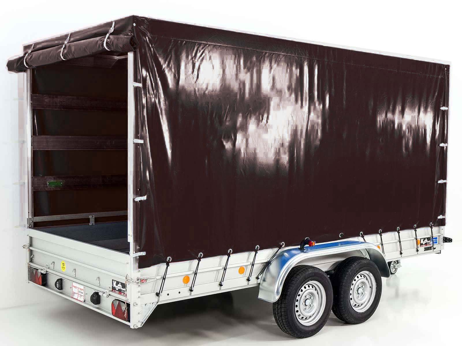 Koch Anhänger mit Plane 185x400 cm 2600 kg | Typ 10.26 | Hochplane 200 cm - Schwarz – Bild 6