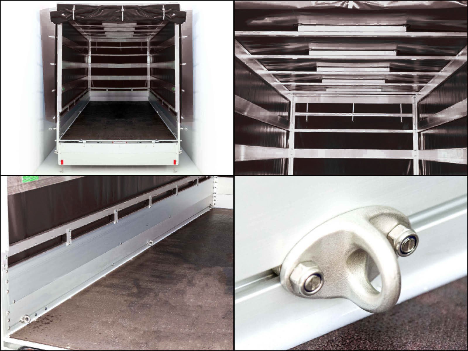 Koch Anhänger mit Plane 185x400 cm 2600 kg | Typ 10.26 | Hochplane 200 cm - Schwarz – Bild 10