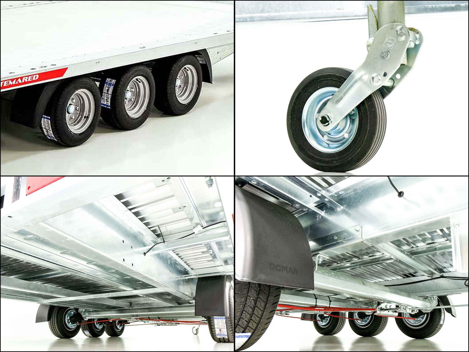 Temared Autotrailer CARLU 5121-S Aluboden 210x510cm 3,5t Tridem – Bild 3