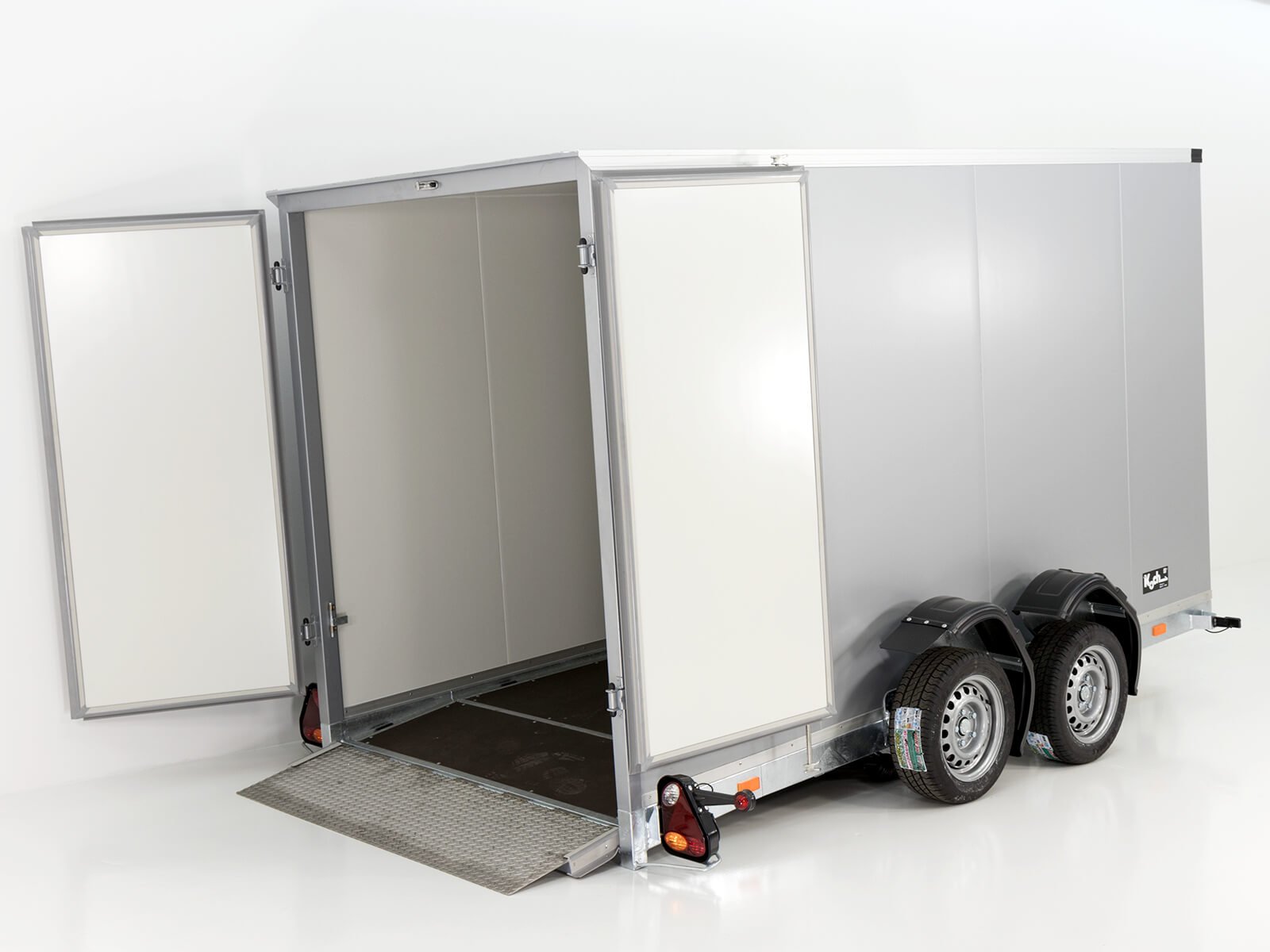 Vezeko Koffer-Absenkanhänger 157x344cm Höhe: 190cm 2,7t | Schwarz – Bild 9