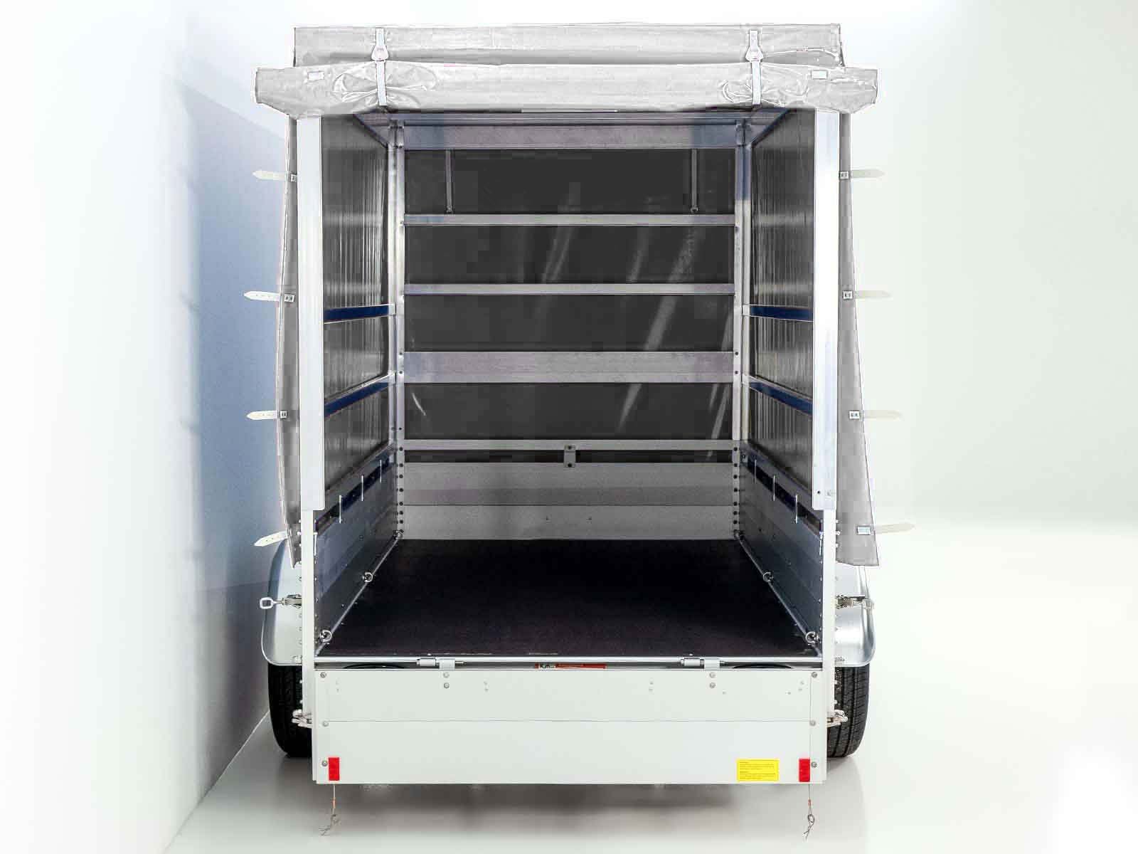 Koch Anhänger mit Plane 150x300cm 2600kg | Typ 7.26 | Hochplane 180cm - Weiß – Bild 6