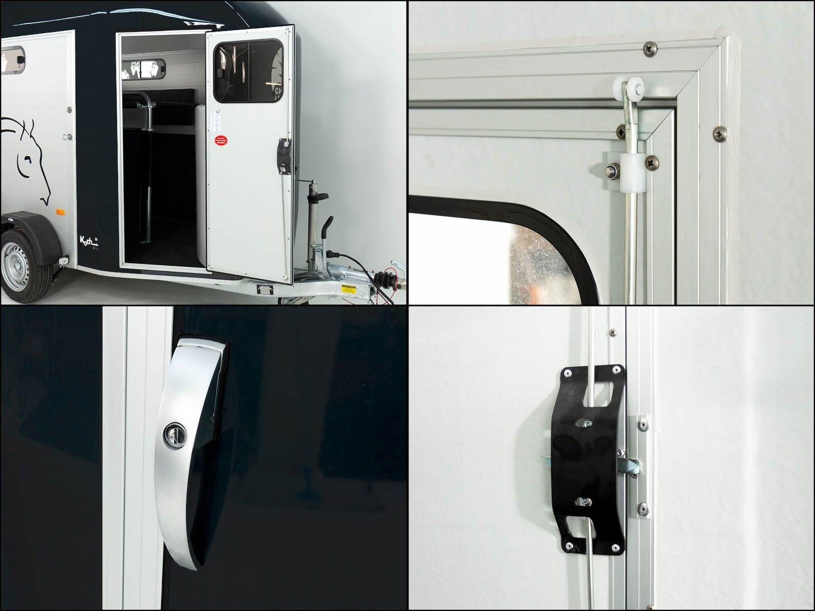 Cheval Liberte Pferdeanhänger GOLD 3 | Premium Pullman 2 | Sattelkammer | schwarz – Bild 7