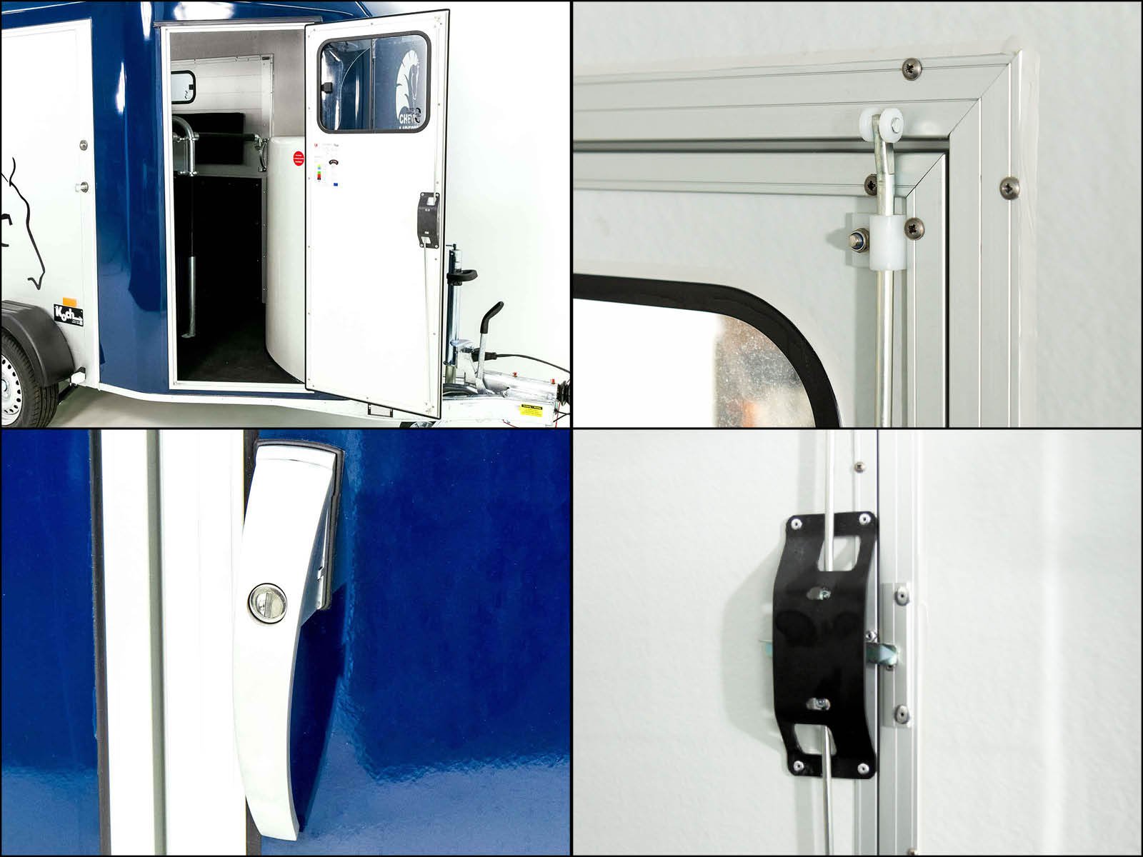 Cheval Liberte Pferdeanhänger GOLD 3 | Premium | Pullman 2 | Sattelkammer | blau – Bild 14