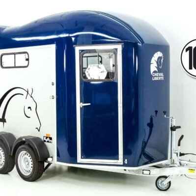 Cheval Liberte Pferdeanhänger GOLD 3 | Premium | Pullman 2 | Sattelkammer | blau