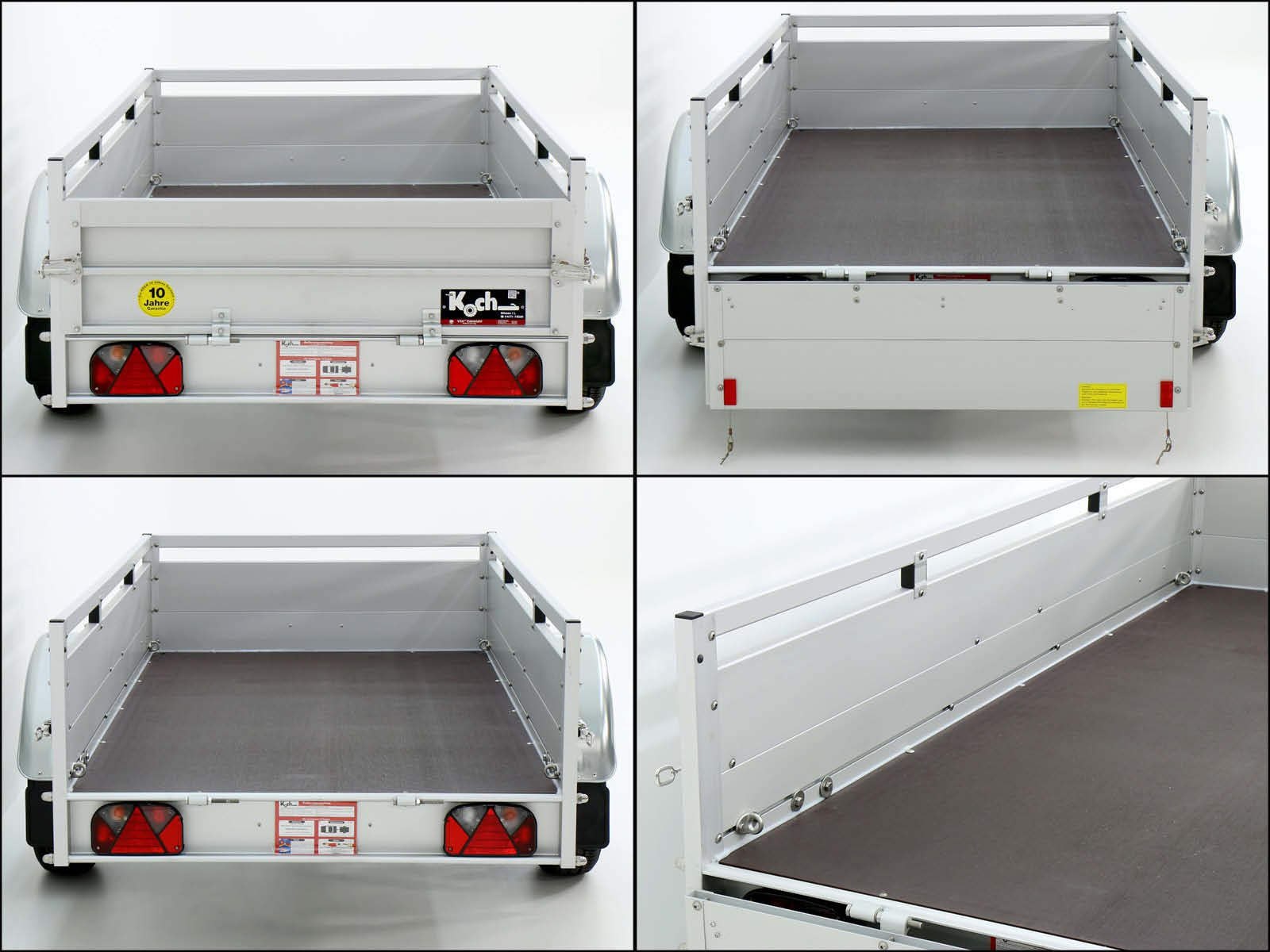 Koch Anhänger mit Plane 125x250cm 750kg | Typ U4 | Flachplane Profi weiß – Bild 11