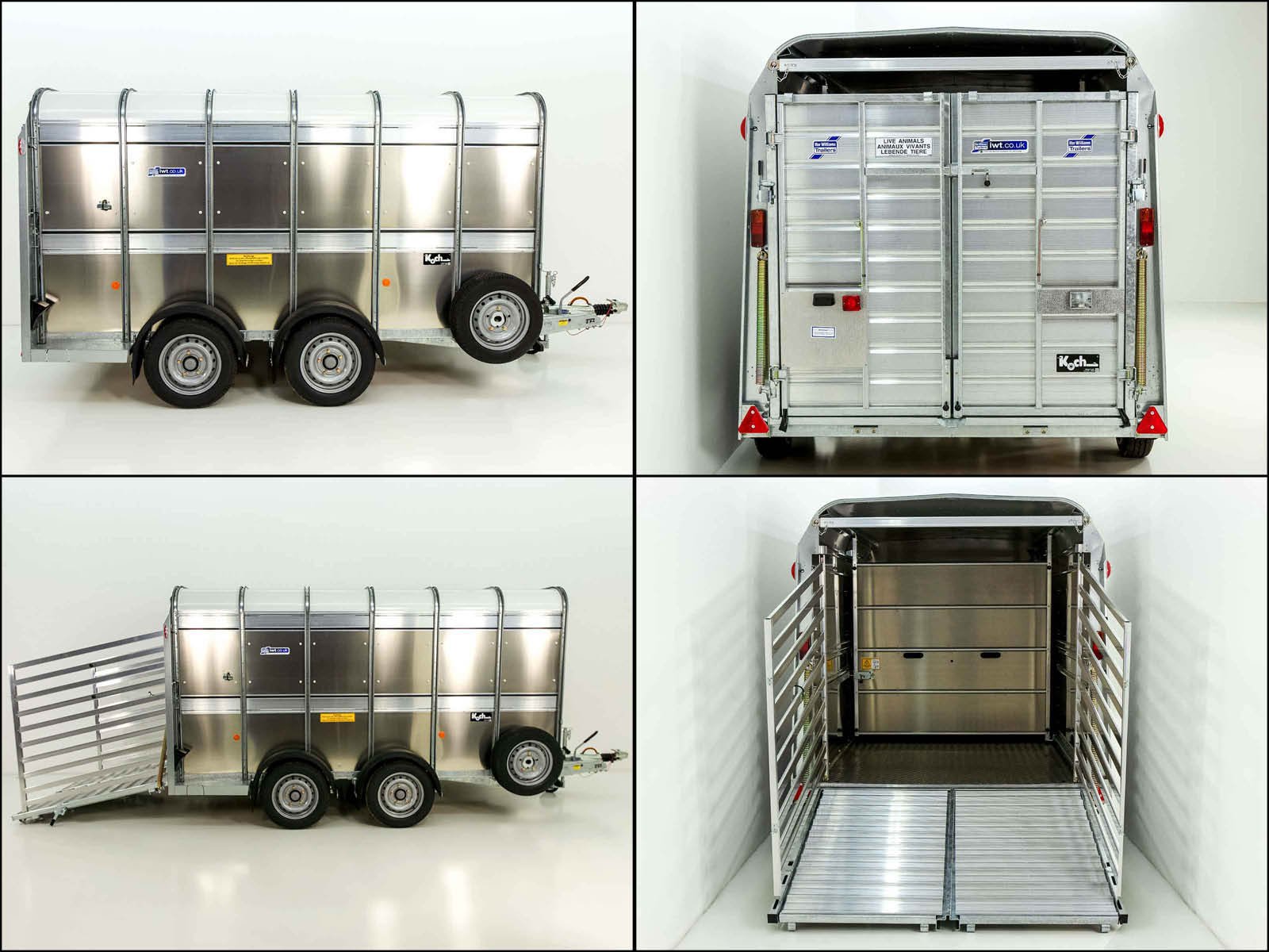 Ifor Williams Viehanhänger TA510 12x6 178x372 cm Höhe: 183 cm | Kombi-Tür – Bild 6