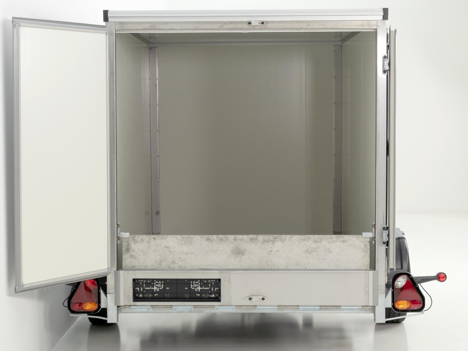 Vezeko Koffer-Absenkanhänger 157x268cm Höhe: 164cm 1,5t | Silber – Bild 16