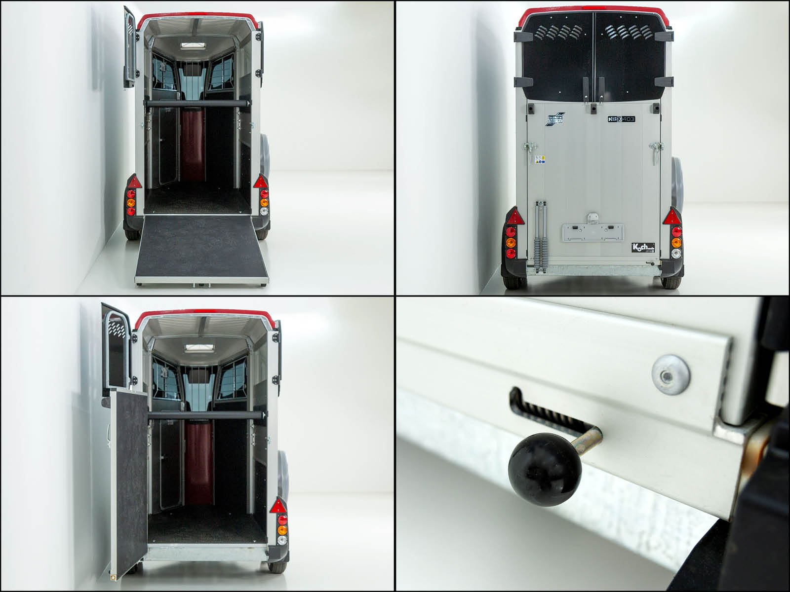 Ifor Williams Pferdeanhänger HBX 403 | Frontausstieg | neues Modell | Rot – Bild 2