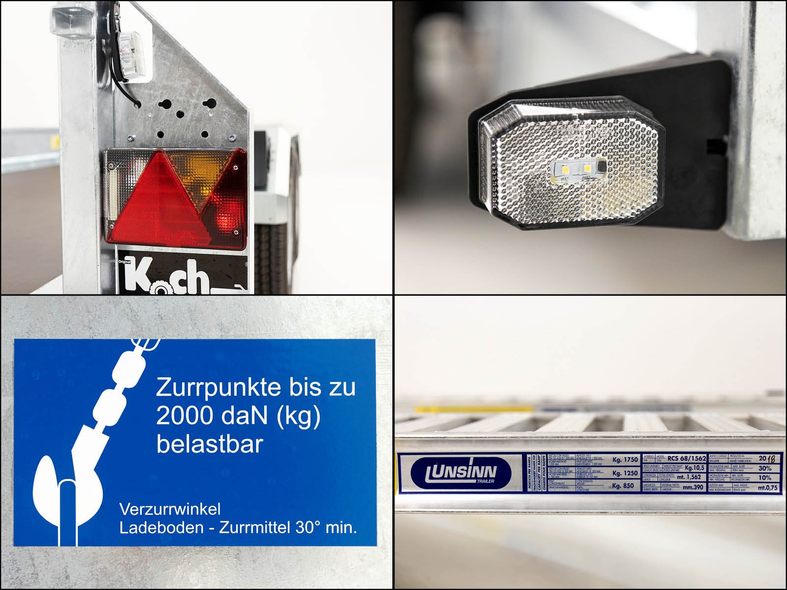 Unsinn Baumaschinenanhänger UBA 160x306cm 3,5t | Schwenk-Rampen – Bild 8