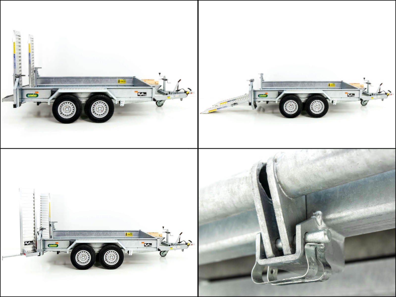 Unsinn Baumaschinenanhänger UBA 160x306cm 3,5t | Schwenk-Rampen – Bild 3