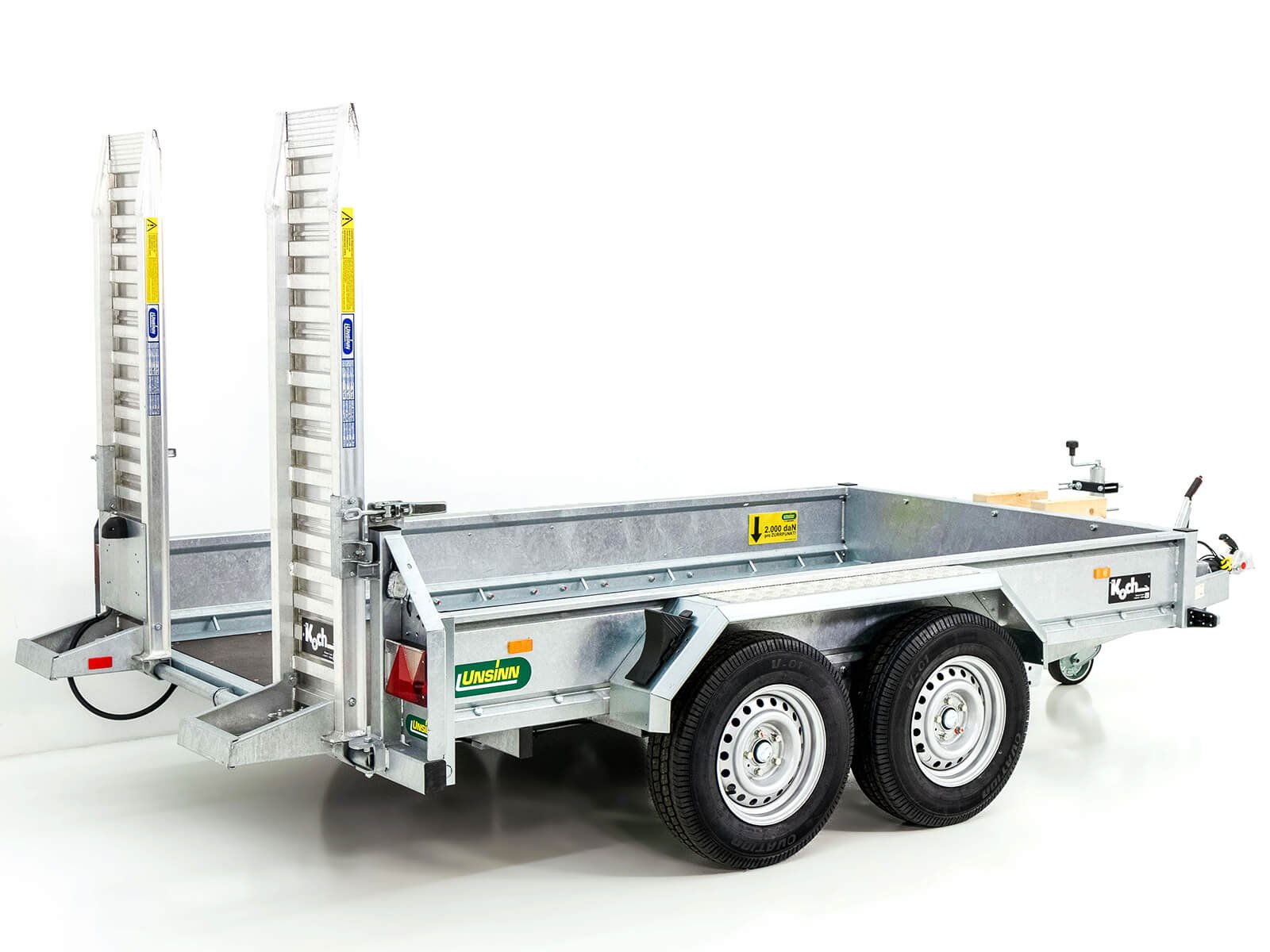 Unsinn Baumaschinenanhänger UBA 160x306cm 3,5t | Schwenk-Rampen – Bild 10