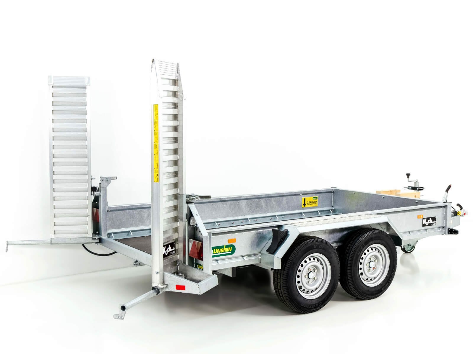 Unsinn Baumaschinenanhänger UBA 160x306cm 3,5t | Schwenk-Rampen – Bild 11