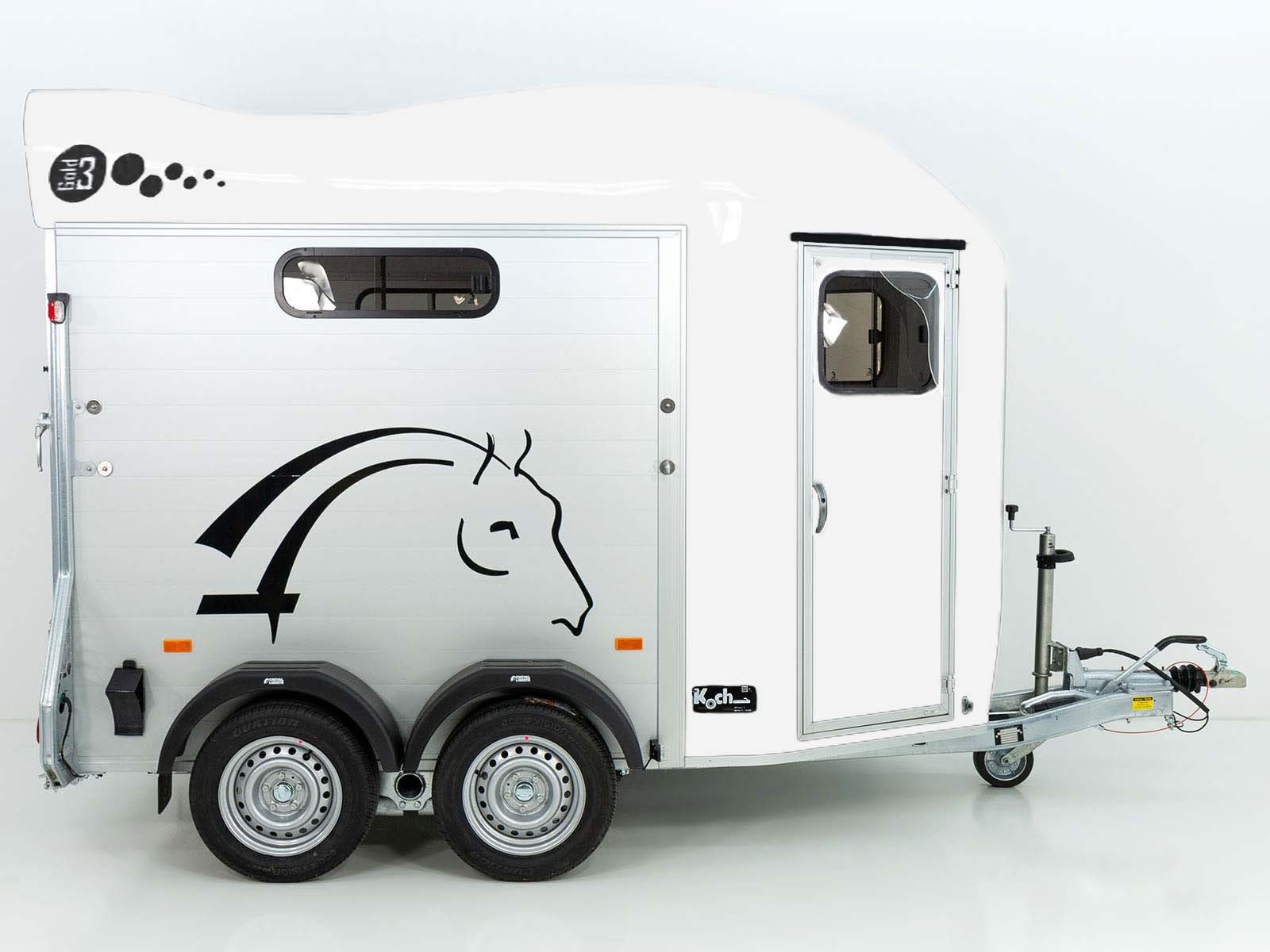 Cheval Liberte Pferdeanhänger GOLD 3 | Premium | Pullman 2 | Sattelkammer | weiß – Bild 14