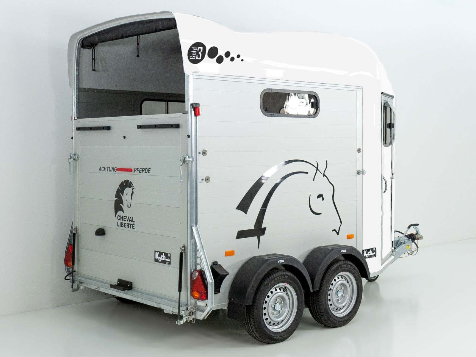 Cheval Liberte Pferdeanhänger GOLD 3 | Premium | Pullman 2 | Sattelkammer | weiß – Bild 15