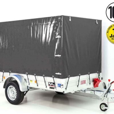 Koch Anhänger mit Plane 150x300cm 1300kg | Typ 7.13 | Hochplane 160cm - Anthrazit