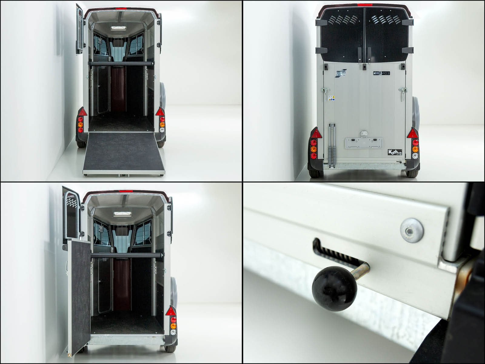 Ifor Williams Pferdeanhänger HBX 403 | Frontausstieg | neues Modell | Schwarz – Bild 6