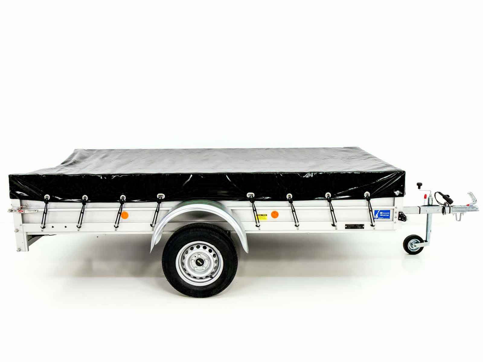 Koch Anhänger 150x300cm 750kg | Typ U7 | Flachplane Profi schwarz – Bild 12
