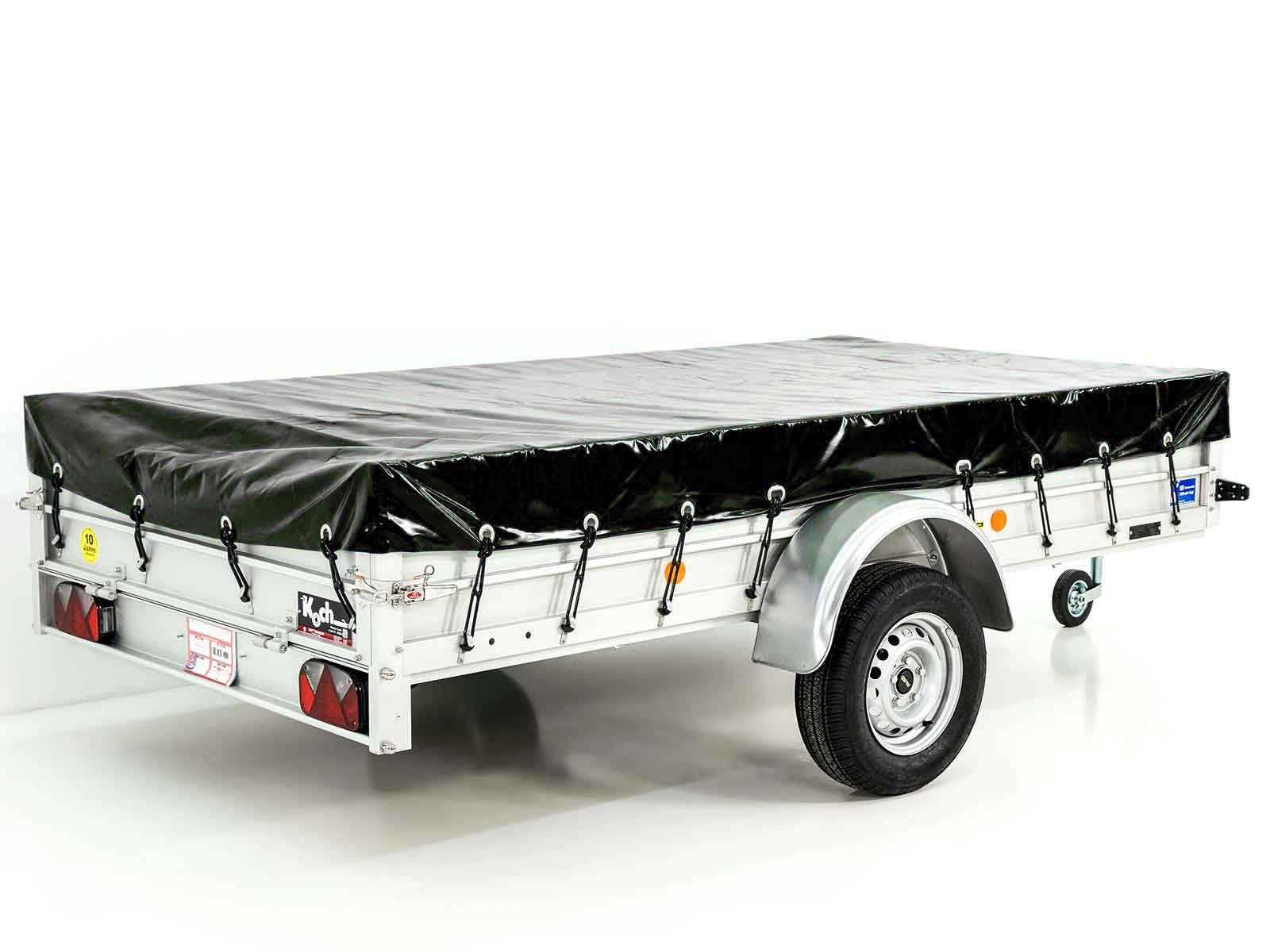 Koch Anhänger 150x300cm 750kg | Typ U7 | Flachplane Profi schwarz – Bild 13