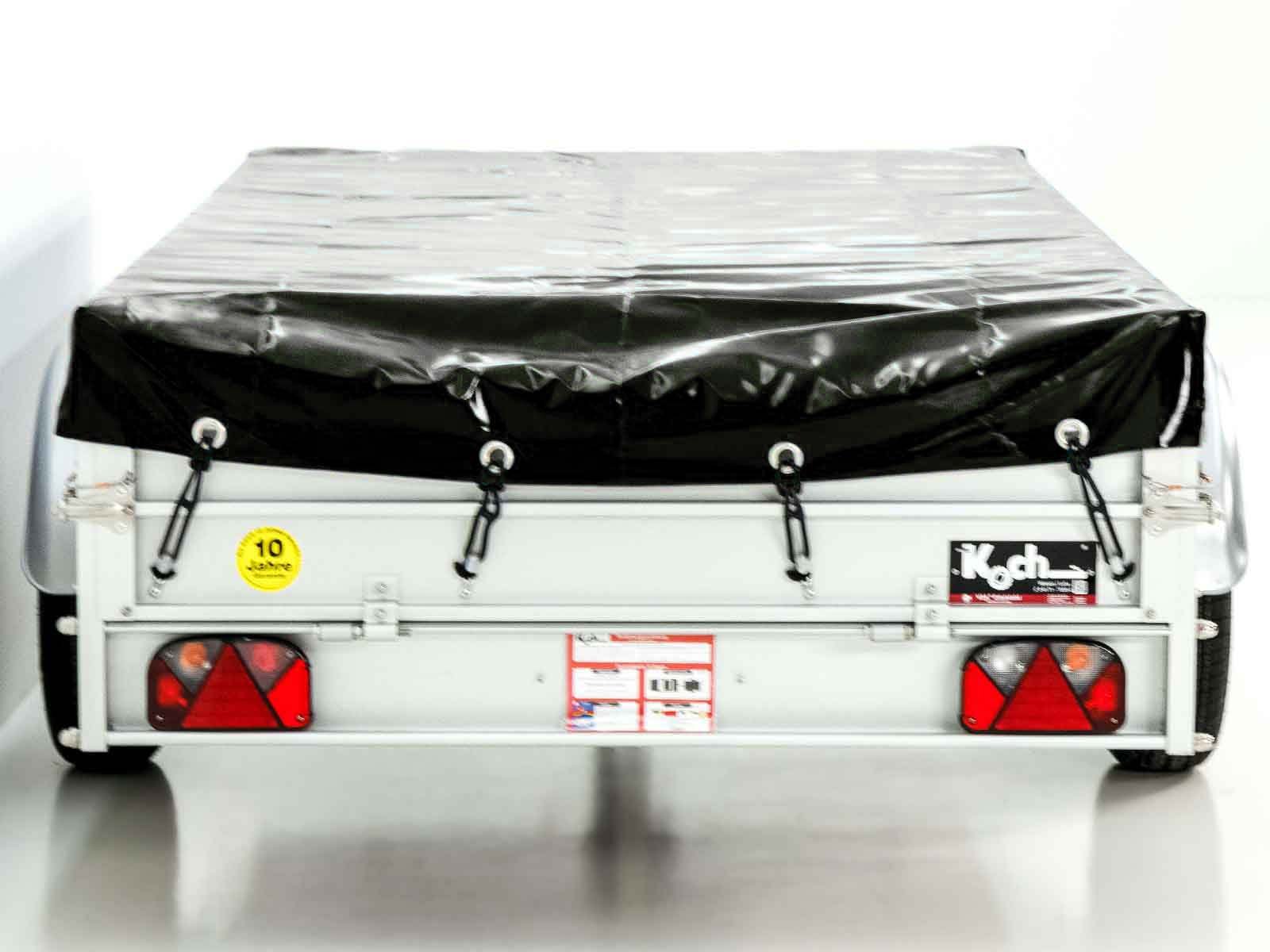 Koch Anhänger 150x300cm 750kg | Typ U7 | Flachplane Profi schwarz – Bild 14