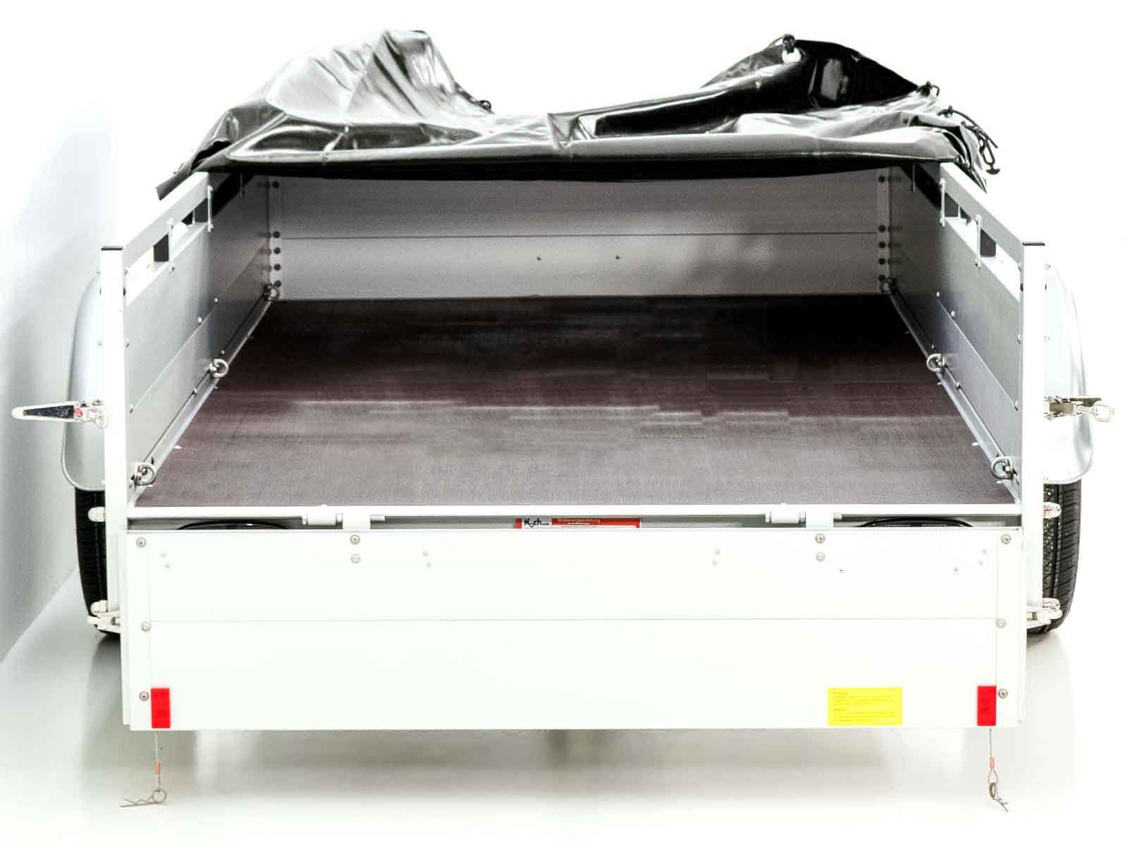 Koch Anhänger 150x300cm 750kg | Typ U7 | Flachplane Profi schwarz – Bild 2