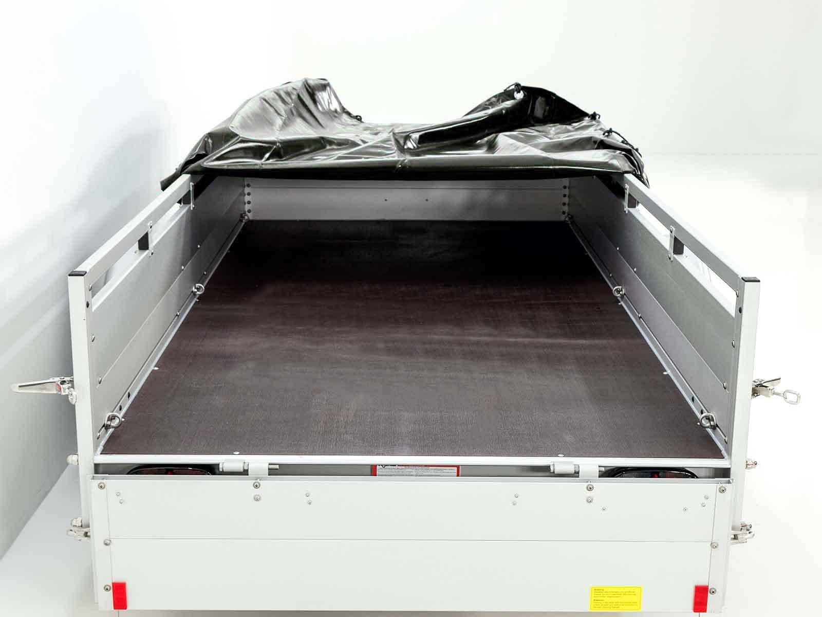 Koch Anhänger 150x300cm 750kg | Typ U7 | Flachplane Profi schwarz – Bild 3